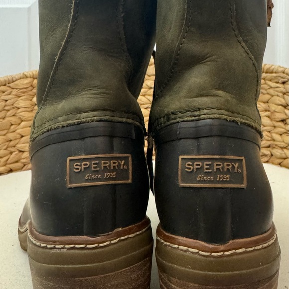 Sperry Women’s Top-Sider Saltwater Heel Leather Duck Boot Size 6.5 - Picture 4 of 6